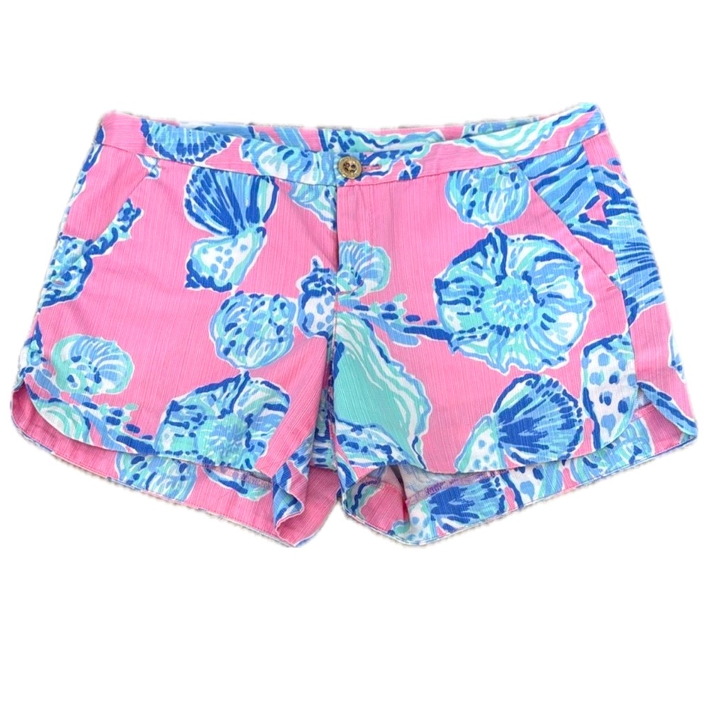 Lilly Pulitzer Adie Shorts in Pink Pout Barefoot Princess Pink, size 00